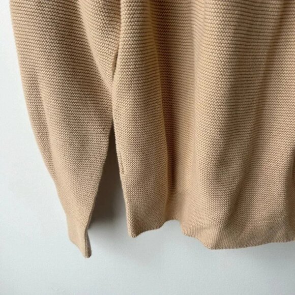 Uniqlo 3D KNIT COTTON CREW NECK SWEATER camel color - Picture 14 of 14